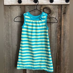 Old Navy Striped Summer Dress in Blue Green Size 5T